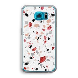 CaseCompany Terrazzo N°12: Samsung Galaxy S6 Transparant Hoesje