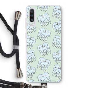 CaseCompany Octopussen: Samsung Galaxy A70 Transparant Hoesje met koord