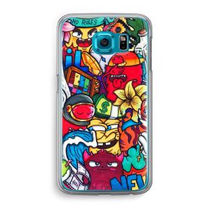 CaseCompany No Rules: Samsung Galaxy S6 Transparant Hoesje