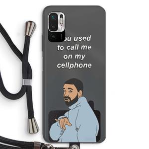 CaseCompany Hotline bling: Xiaomi Redmi Note 10 5G Transparant Hoesje met koord