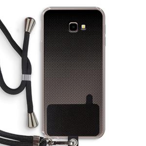 CaseCompany Musketon Halftone: Samsung Galaxy J4 Plus Transparant Hoesje met koord