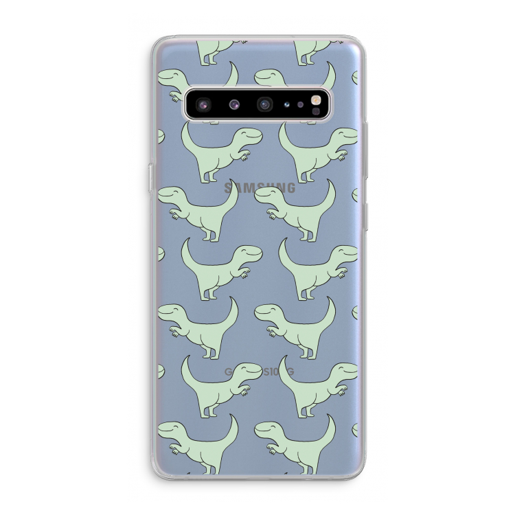 CaseCompany Dinos: Samsung Galaxy S10 5G Transparant Hoesje
