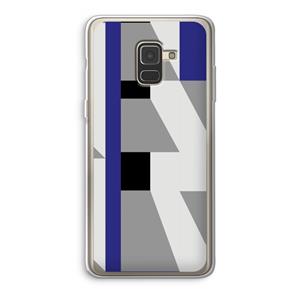 CaseCompany Gestalte 2: Samsung Galaxy A8 (2018) Transparant Hoesje
