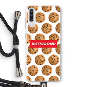 CaseCompany Koekerond: Samsung Galaxy A70 Transparant Hoesje met koord