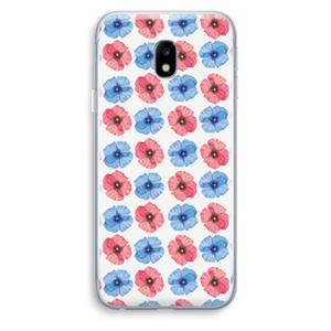 CaseCompany Klaproosjes: Samsung Galaxy J3 (2017) Transparant Hoesje