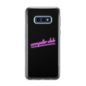CaseCompany Vice Black: Samsung Galaxy S10e Transparant Hoesje