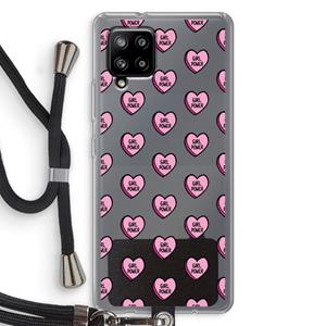 CaseCompany GIRL POWER: Samsung Galaxy A42 5G Transparant Hoesje met koord