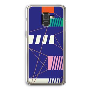 CaseCompany Gestalte 5: Samsung Galaxy A8 (2018) Transparant Hoesje