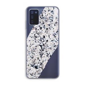 CaseCompany Gespikkelde marmer: Samsung Galaxy A03s Transparant Hoesje