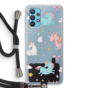 CaseCompany Fantasiewereld: Samsung Galaxy A32 4G Transparant Hoesje met koord