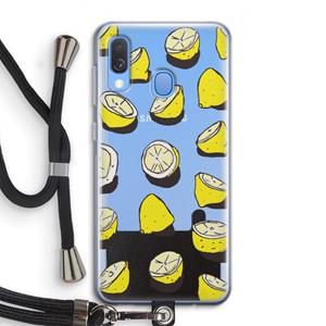 CaseCompany When Life Gives You Lemons...: Samsung Galaxy A40 Transparant Hoesje met koord