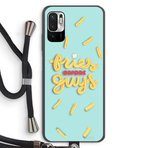 CaseCompany Always fries: Xiaomi Redmi Note 10 5G Transparant Hoesje met koord