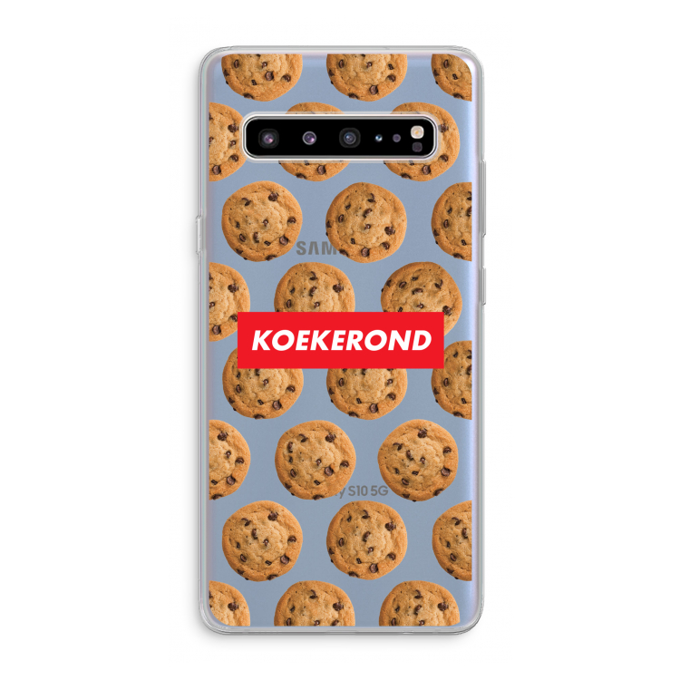 CaseCompany Koekerond: Samsung Galaxy S10 5G Transparant Hoesje