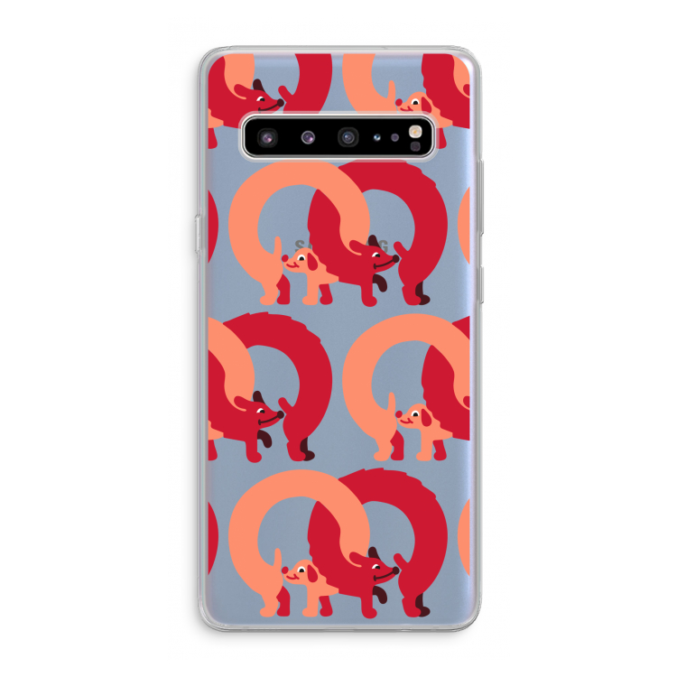 CaseCompany Dogs: Samsung Galaxy S10 5G Transparant Hoesje