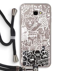 CaseCompany Vexx Mixtape #2: Samsung Galaxy J4 Plus Transparant Hoesje met koord