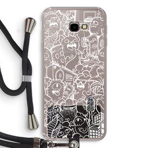 CaseCompany Vexx City #2: Samsung Galaxy J4 Plus Transparant Hoesje met koord