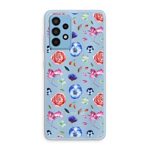 CaseCompany Bloemetjes: Samsung Galaxy A52 Transparant Hoesje