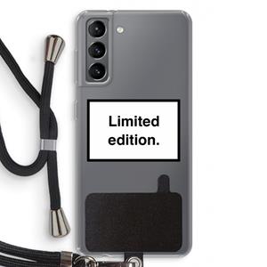 CaseCompany Limited edition: Samsung Galaxy S21 Transparant Hoesje met koord