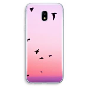 CaseCompany Fly away: Samsung Galaxy J3 (2017) Transparant Hoesje