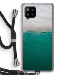 CaseCompany Stranded: Samsung Galaxy A42 5G Transparant Hoesje met koord