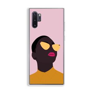 CaseCompany Yellow glasses: Samsung Galaxy Note 10 Plus Transparant Hoesje