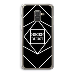 CaseCompany Negenduust geometrisch: Samsung Galaxy A8 (2018) Transparant Hoesje