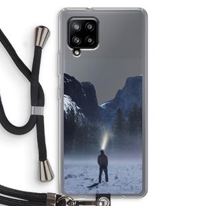 CaseCompany Wanderlust: Samsung Galaxy A42 5G Transparant Hoesje met koord
