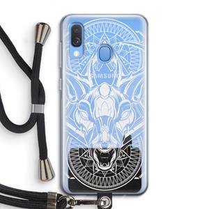 CaseCompany Oh Deer: Samsung Galaxy A40 Transparant Hoesje met koord