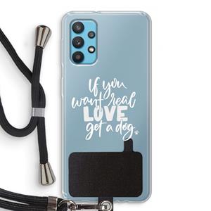 CaseCompany Partner in crime: Samsung Galaxy A32 4G Transparant Hoesje met koord