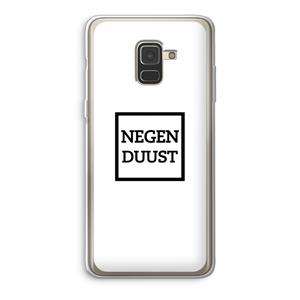 CaseCompany Negenduust vierkant: Samsung Galaxy A8 (2018) Transparant Hoesje