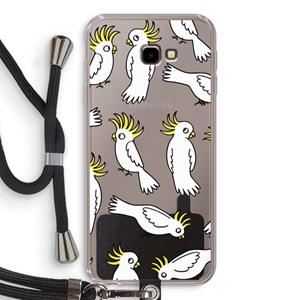 CaseCompany Papegaai: Samsung Galaxy J4 Plus Transparant Hoesje met koord