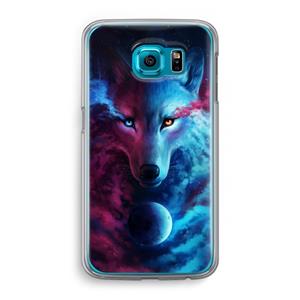 CaseCompany Where Light And Dark Meet: Samsung Galaxy S6 Transparant Hoesje