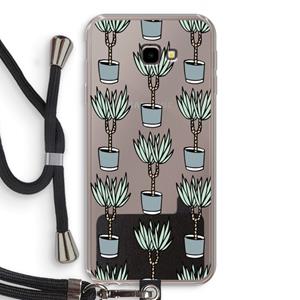 CaseCompany Boompje: Samsung Galaxy J4 Plus Transparant Hoesje met koord