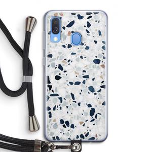 CaseCompany Terrazzo N°1: Samsung Galaxy A40 Transparant Hoesje met koord