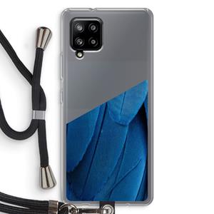 CaseCompany Pauw: Samsung Galaxy A42 5G Transparant Hoesje met koord
