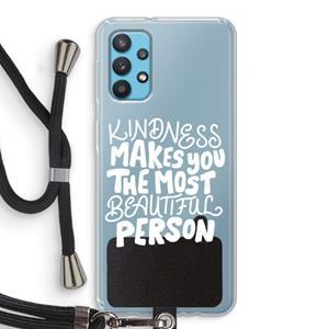 CaseCompany The prettiest: Samsung Galaxy A32 4G Transparant Hoesje met koord