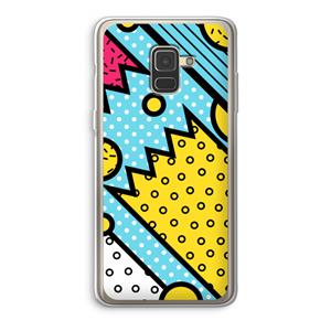 CaseCompany Pop Art #1: Samsung Galaxy A8 (2018) Transparant Hoesje