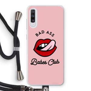 CaseCompany Badass Babes Club: Samsung Galaxy A70 Transparant Hoesje met koord