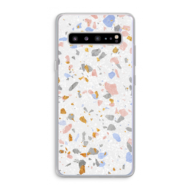CaseCompany Terrazzo N°8: Samsung Galaxy S10 5G Transparant Hoesje