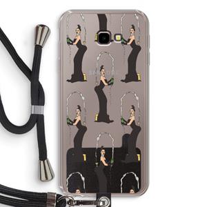 CaseCompany Pop Some Kim: Samsung Galaxy J4 Plus Transparant Hoesje met koord