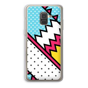 CaseCompany Pop Art #2: Samsung Galaxy A8 (2018) Transparant Hoesje