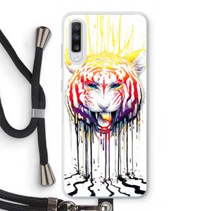 CaseCompany Fading: Samsung Galaxy A70 Transparant Hoesje met koord