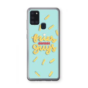 CaseCompany Always fries: Samsung Galaxy A21s Transparant Hoesje