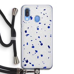 CaseCompany Terrazzo N°5: Samsung Galaxy A40 Transparant Hoesje met koord