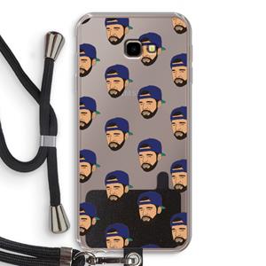 CaseCompany Drake Away: Samsung Galaxy J4 Plus Transparant Hoesje met koord