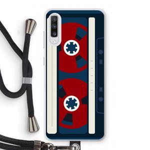 CaseCompany Here's your tape: Samsung Galaxy A70 Transparant Hoesje met koord