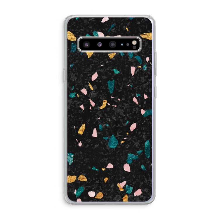 CaseCompany Terrazzo N°10: Samsung Galaxy S10 5G Transparant Hoesje