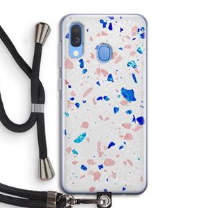 CaseCompany Terrazzo N°6: Samsung Galaxy A40 Transparant Hoesje met koord