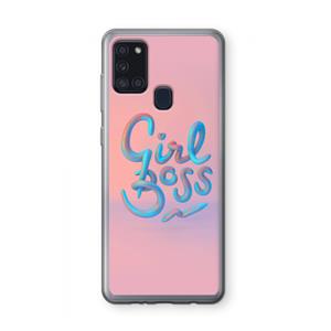 CaseCompany Girl boss: Samsung Galaxy A21s Transparant Hoesje