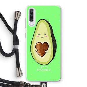 CaseCompany Avocuddle: Samsung Galaxy A70 Transparant Hoesje met koord
